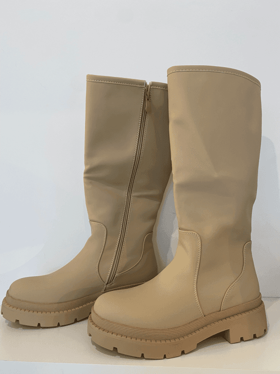 Bottes beige - photo 1