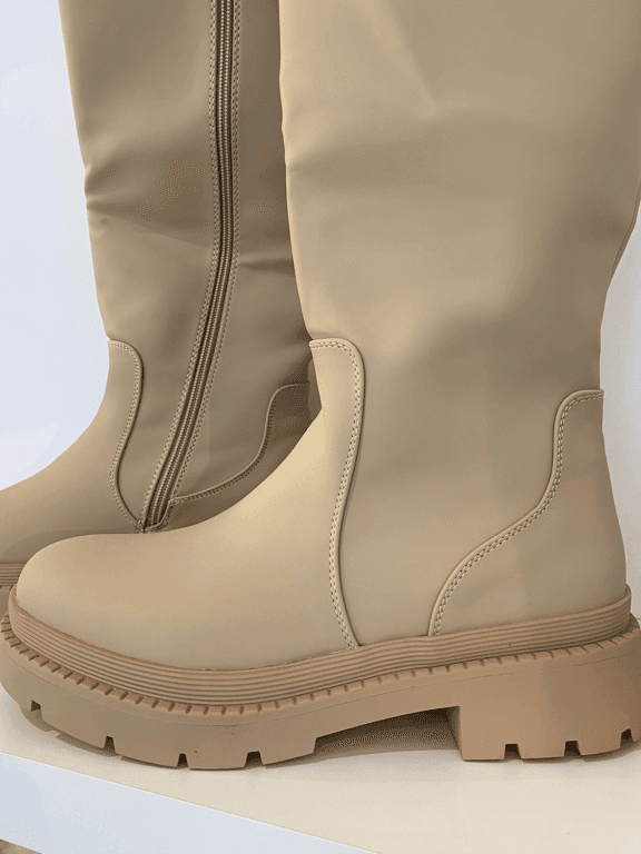 Bottes beige - photo 2