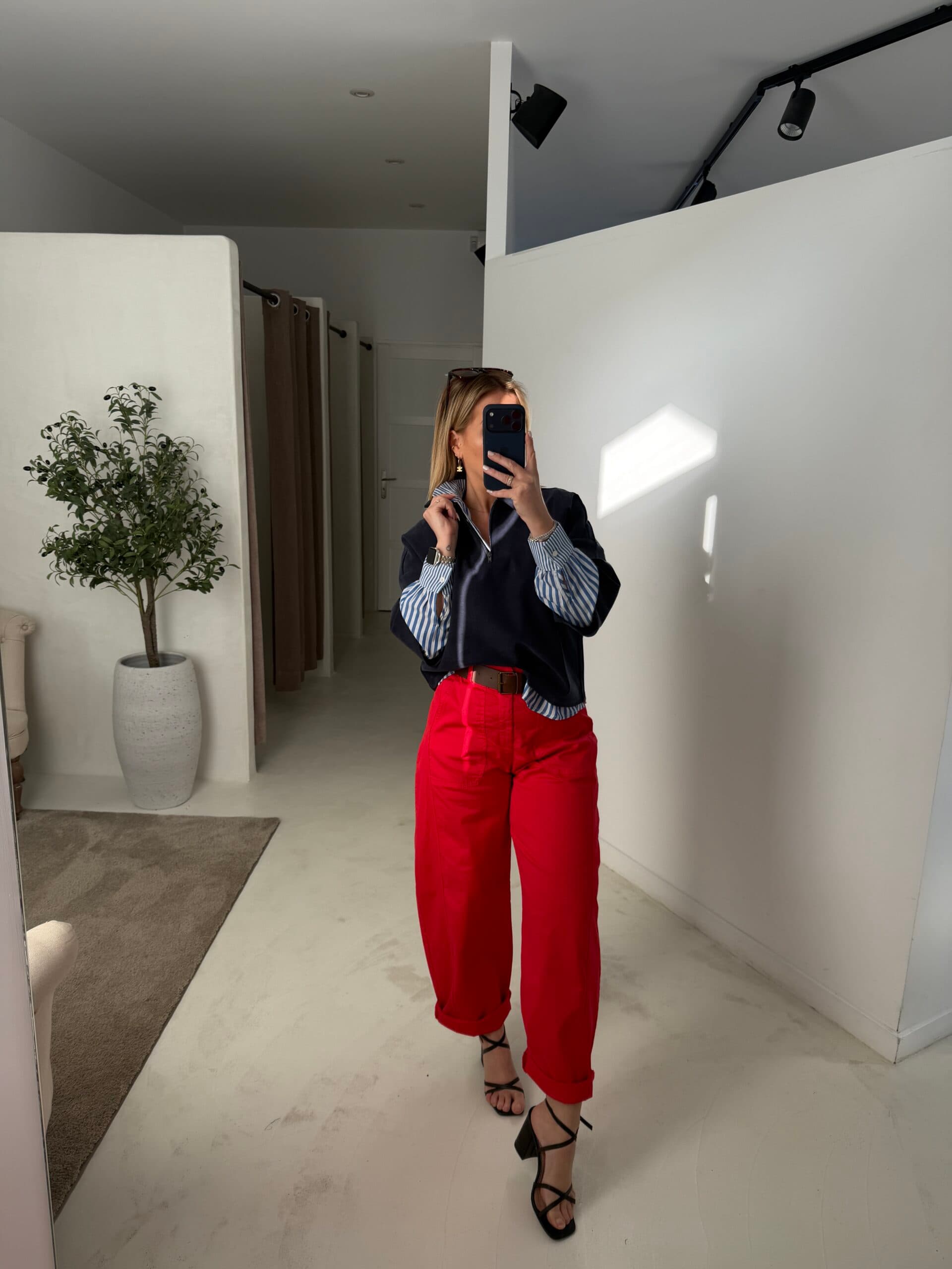 Chemise courte bleu marine - Blouses & Chemisiers | Sodress