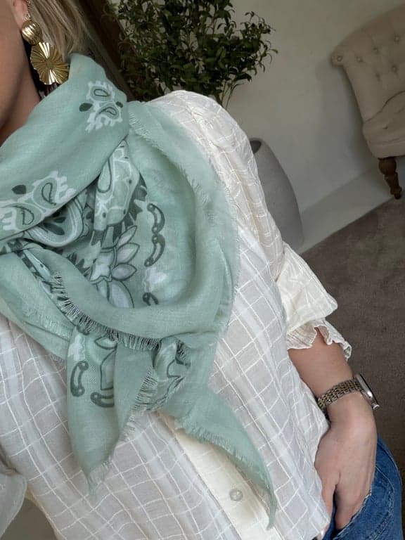 Foulard bandana vert - Accessoires | Sodress