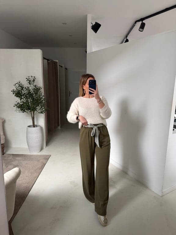 Gilet boutonné écru - photo 1