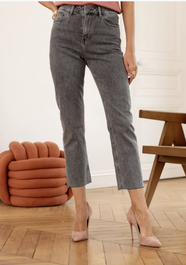 Jean droit gris clair – Image 2