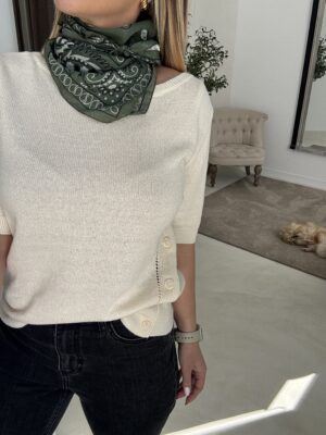 Foulard bandana en coton vert