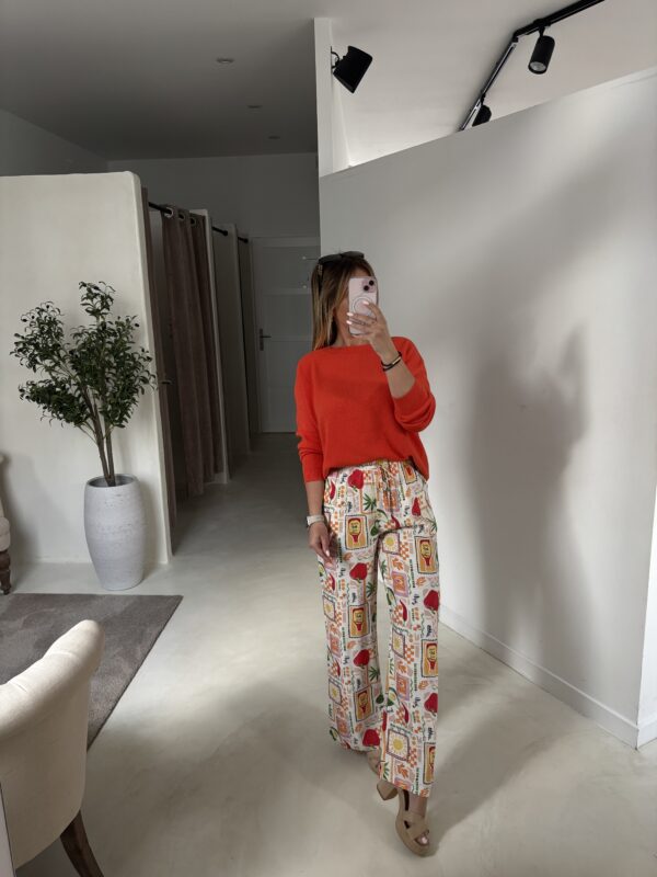 Pantalon fluide à motifs colorés – Image 2