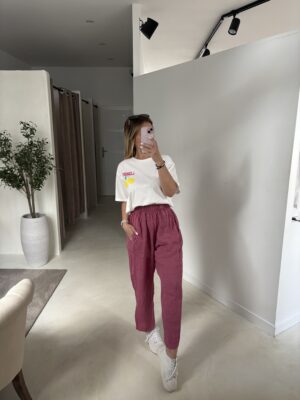 T-shirt blanc oversize « Limon Celo »