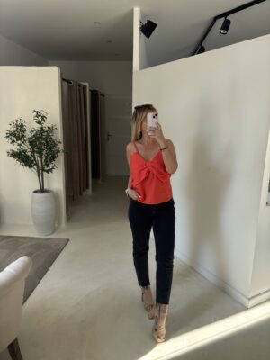 Top corail avec noeud