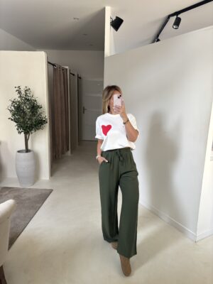 Pantalon fluide vert