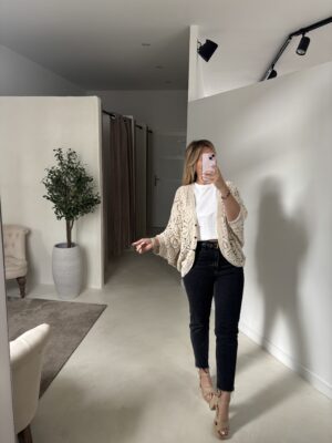Gilet oversize en crochet