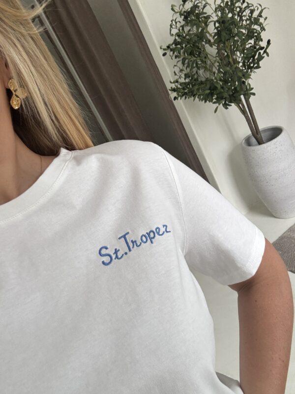 T-Shirt blanc "St Tropez" – Image 2
