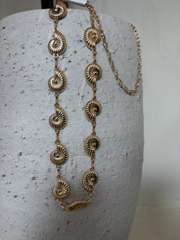 Ceinture bijoux doré escargot