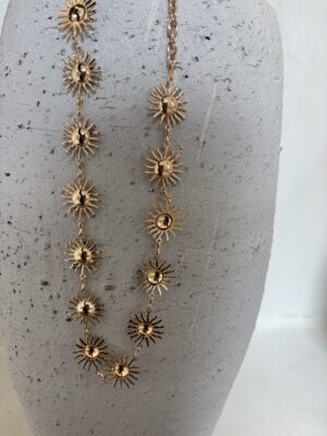 Ceinture bijoux doré soleil