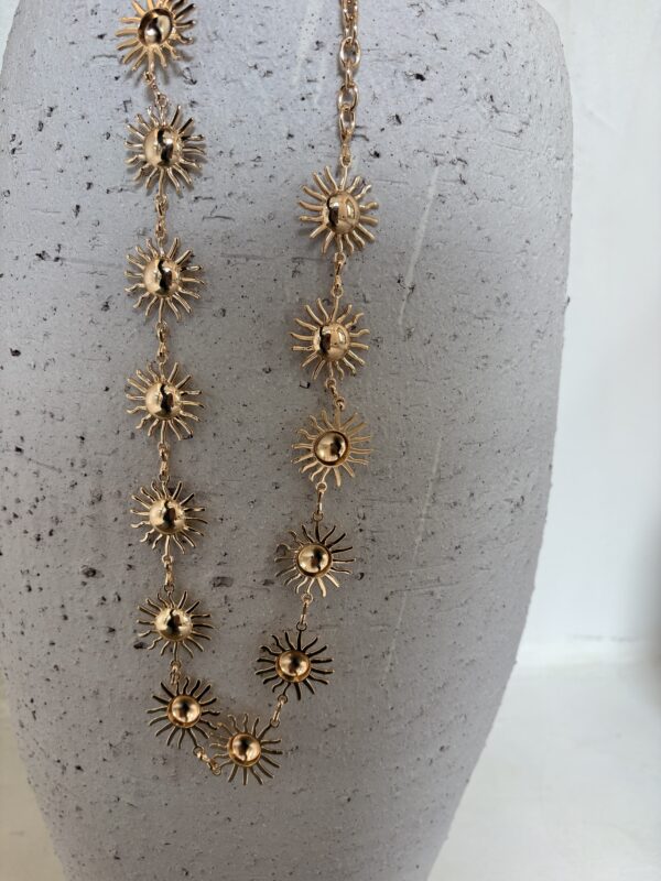 Ceinture bijoux doré soleil