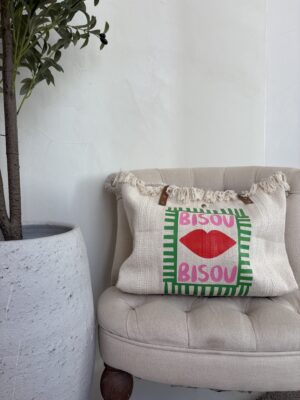 Grand sac en toile " Bisou Bisou "