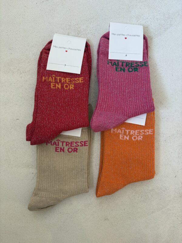 Chaussettes Maitresse en Or
