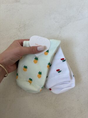 Chaussettes à Motifs Fruits