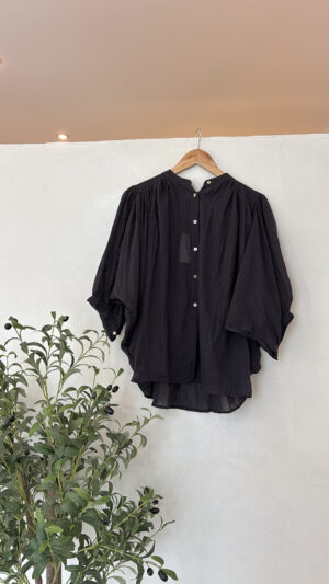 Blouse ample et fluide noire