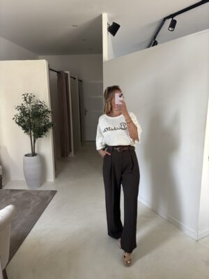 T-shirt en crochet oversize "Bichette"