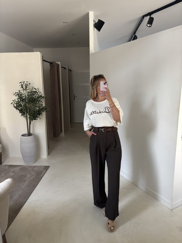 T-shirt en crochet oversize "Bichette"