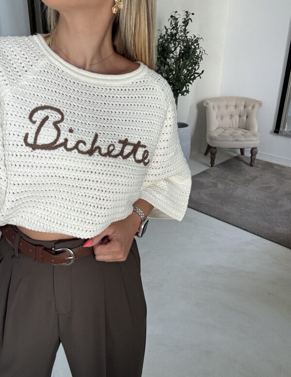 T-shirt en crochet oversize "Bichette" – Image 2