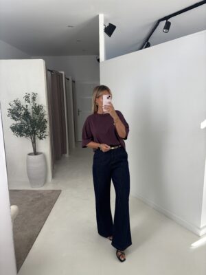 T-shirt oversize bordeaux