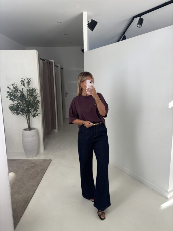 T-shirt oversize bordeaux