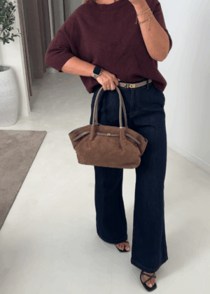 Sac à main marron en cuir