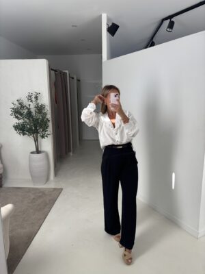 Blouse blanche détails volants