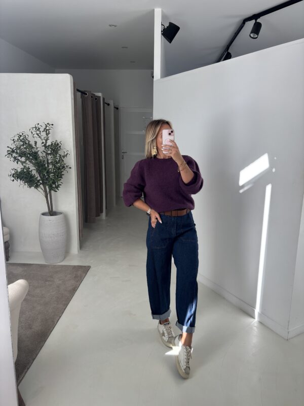 Pantalon ballon denim brut