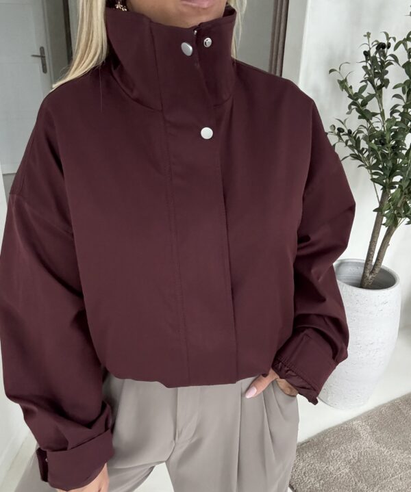 Parka oversize bordeaux – Image 2