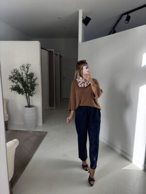 Pull camel manches 3/4