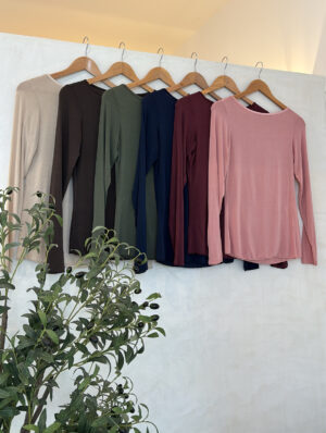 Top fin manches longues