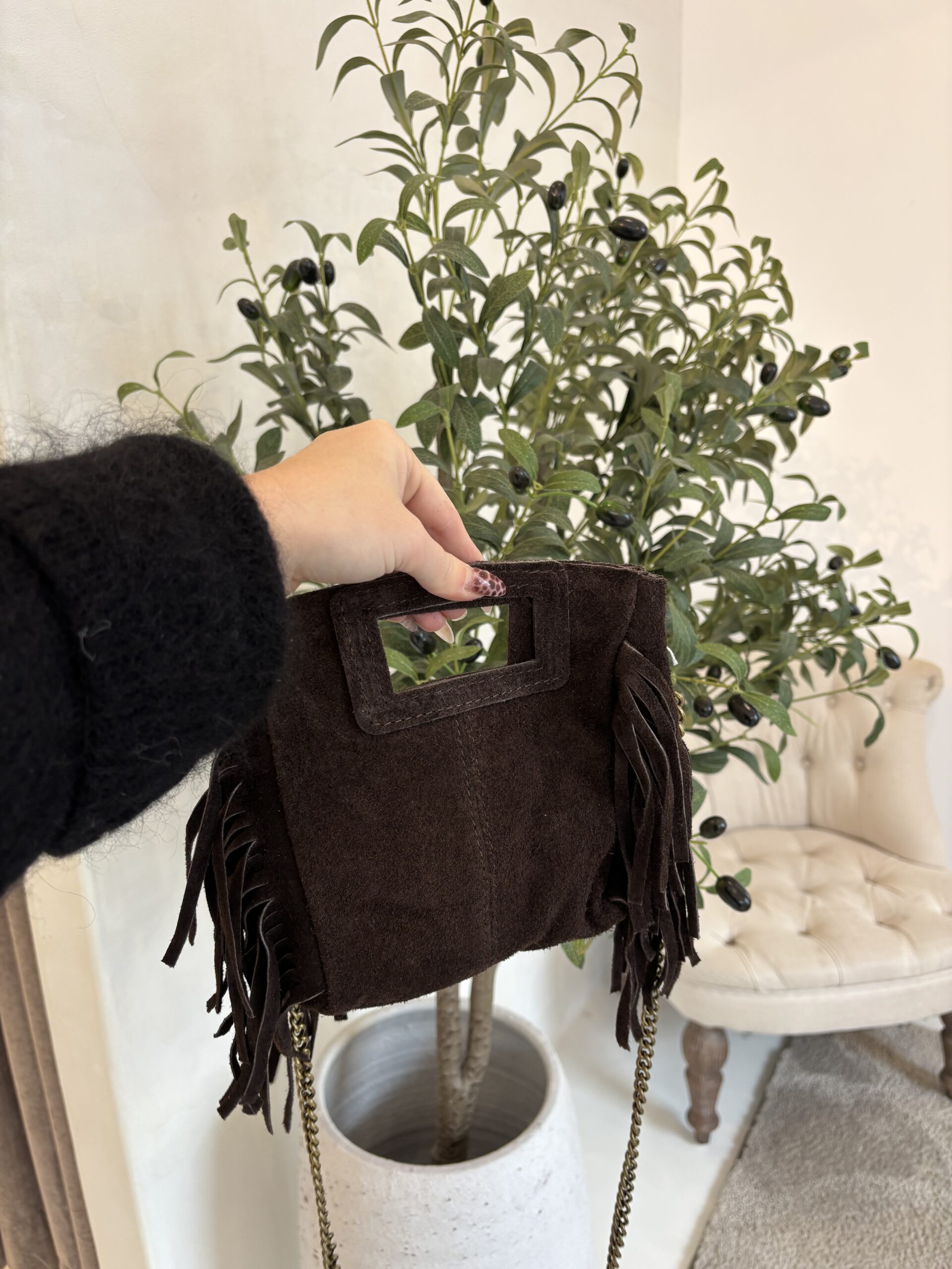 Mini sacs en cuir de vachette
