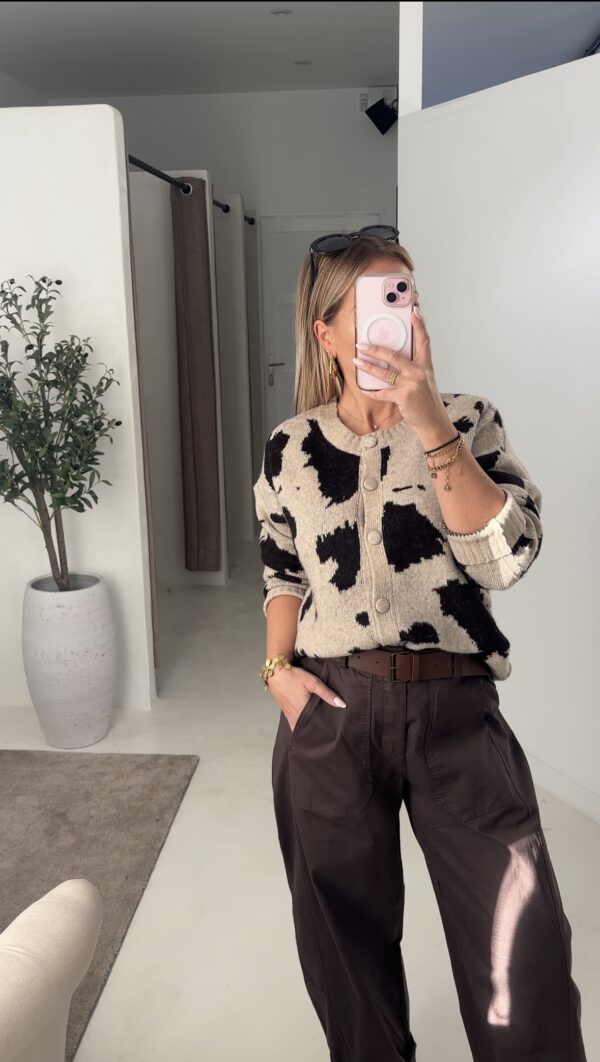 Gilet imprimé vache – Image 2