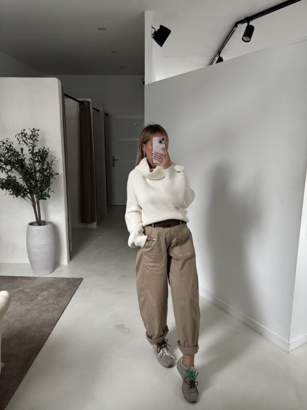 Pantalon ballon camel
