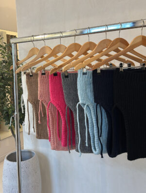 Cagoules côtelées en laine