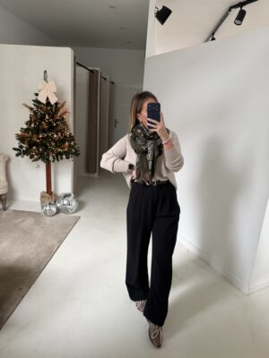 Écharpe style bandana kaki