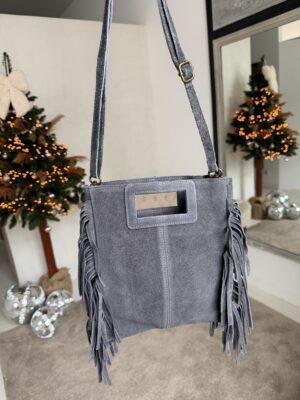 Sac inspiration MAJE gris taille moyenne
