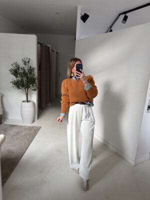 Pull à épaulettes ocre