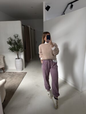 Pantalon jogger lilas