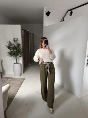 Gilet boutonné écru