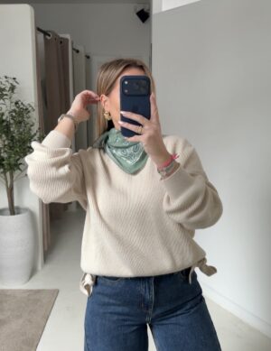 Petit foulard bandana vert pomme